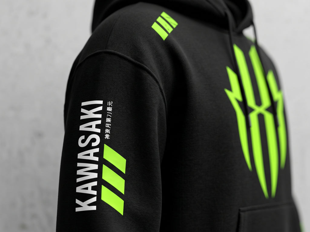 Black Neon Green Premium Graphic Hoodie