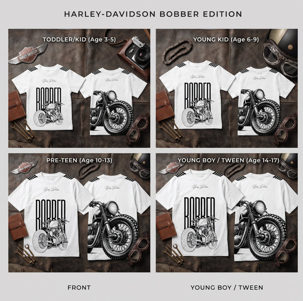 Harley Davidson Graphic Oversized T-Shirt