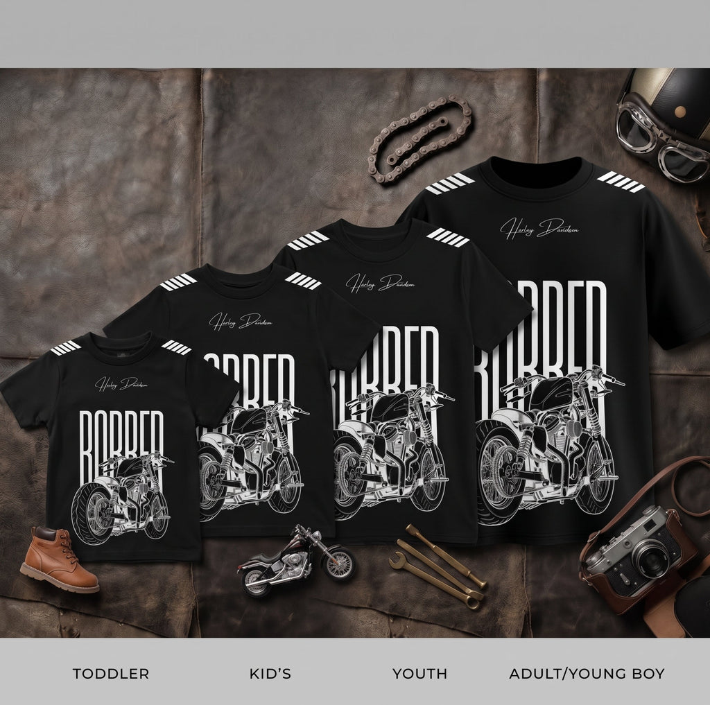 Harley Davidson Graphic Oversized T-Shirt