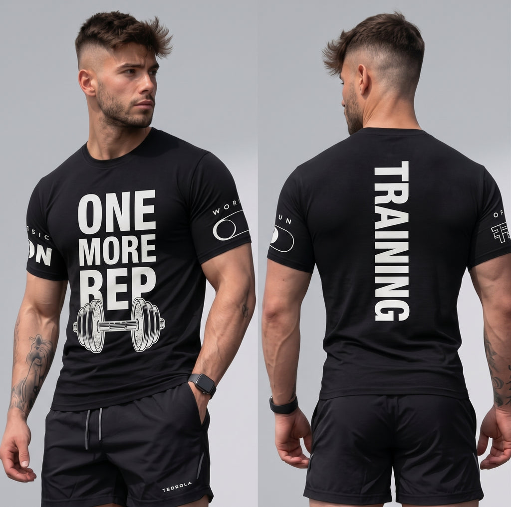 GYM Graphic Fitted T-Shirt Men's