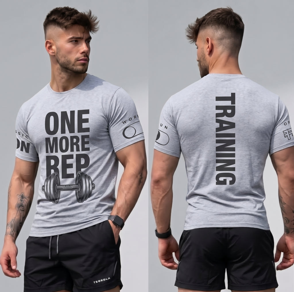 GYM Graphic Fitted T-Shirt Men's