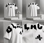 BLACK Graphic Oversized T-Shirt Men's