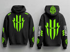 Black Neon Green Premium Graphic Hoodie