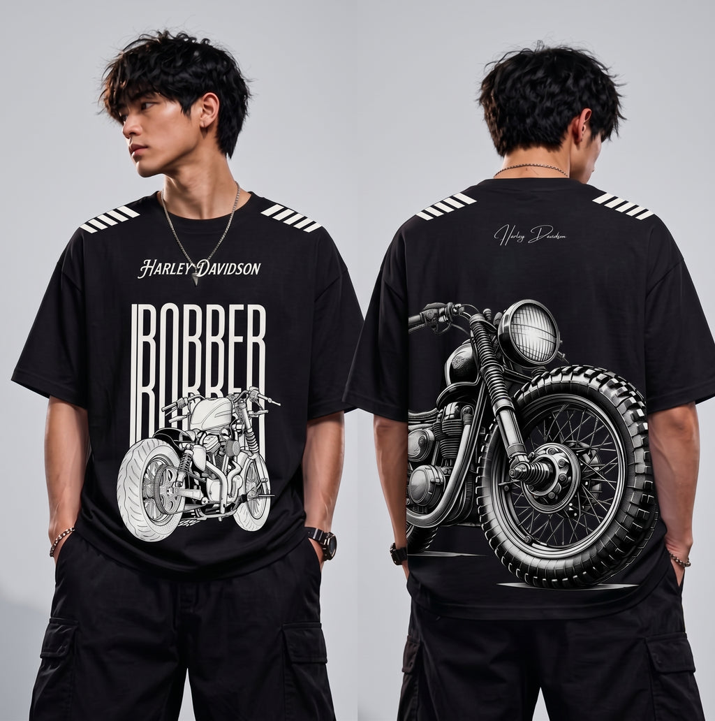 Harley Davidson Graphic Oversized T-Shirt for Men in Pakistan – Tee Ghar