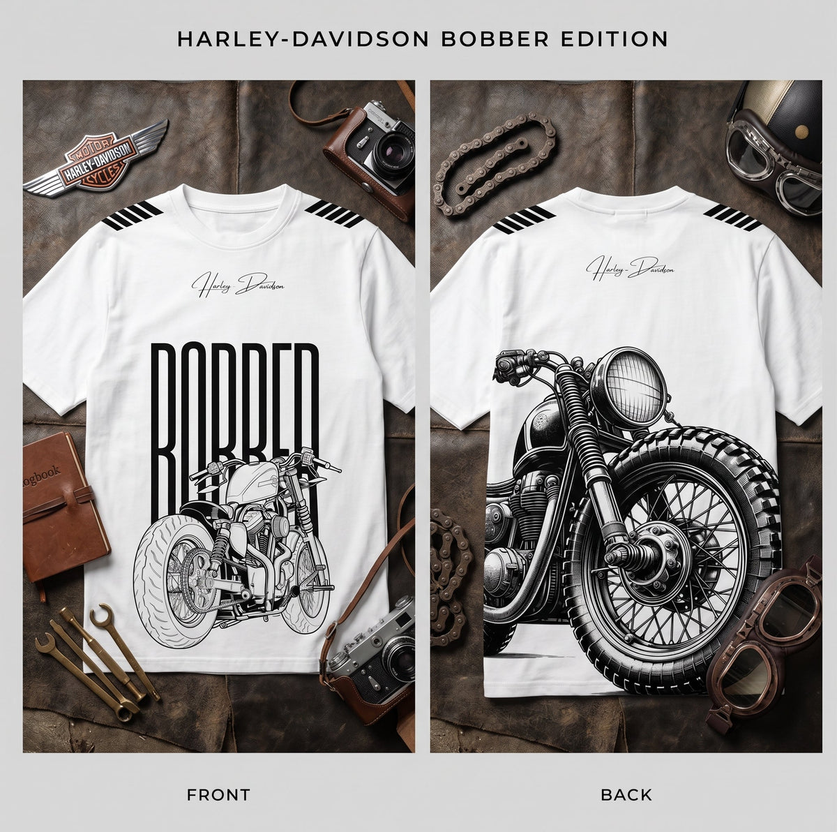 Harley Davidson Graphic Oversized T-Shirt for Men in Pakistan – Tee Ghar