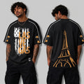 LASVEGAS Graphic Oversized T-Shirt Men's