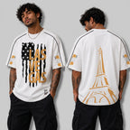 LASVEGAS Graphic Oversized T-Shirt Men's