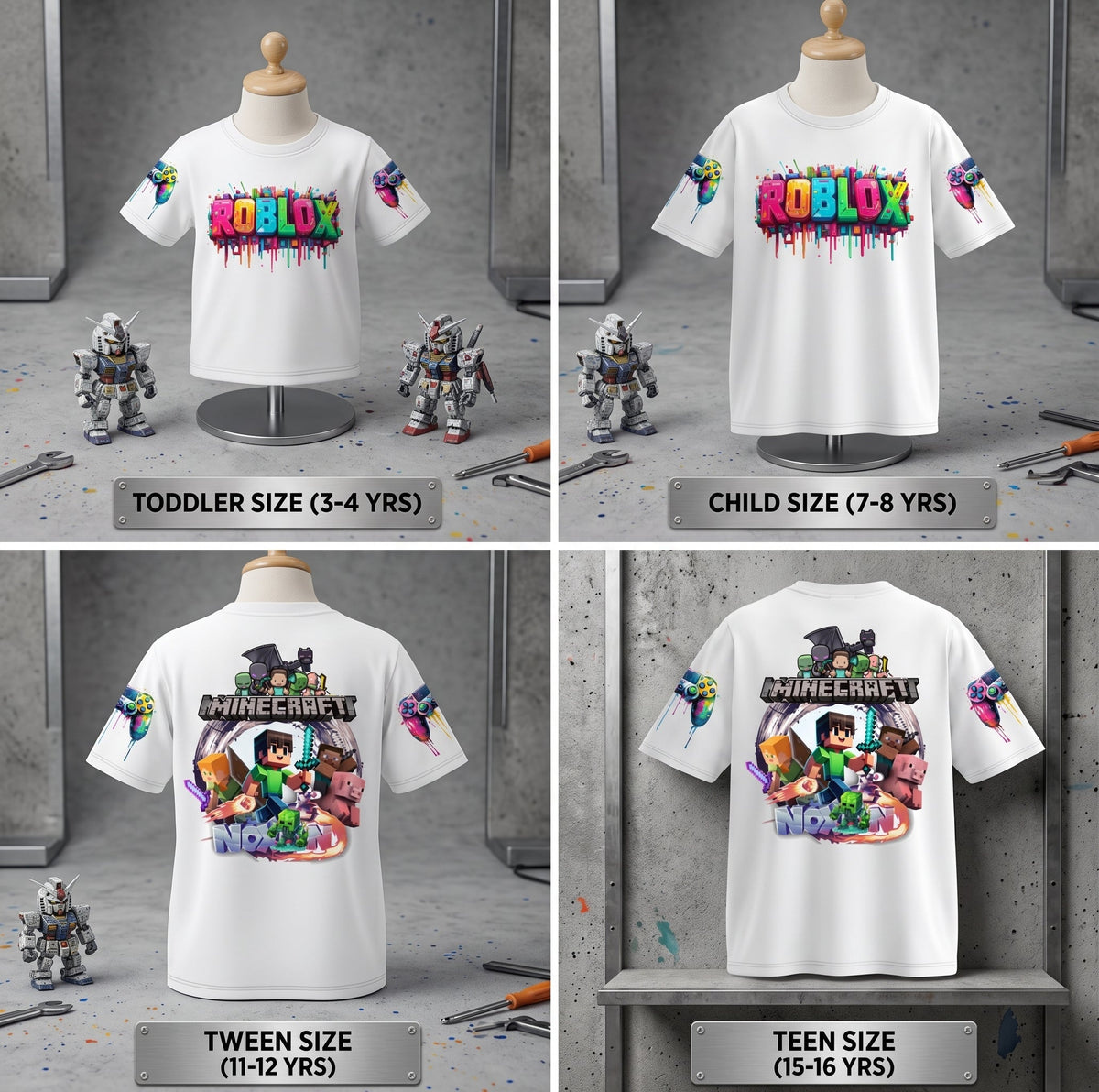 Roblox Graphic Oversized T-Shirt