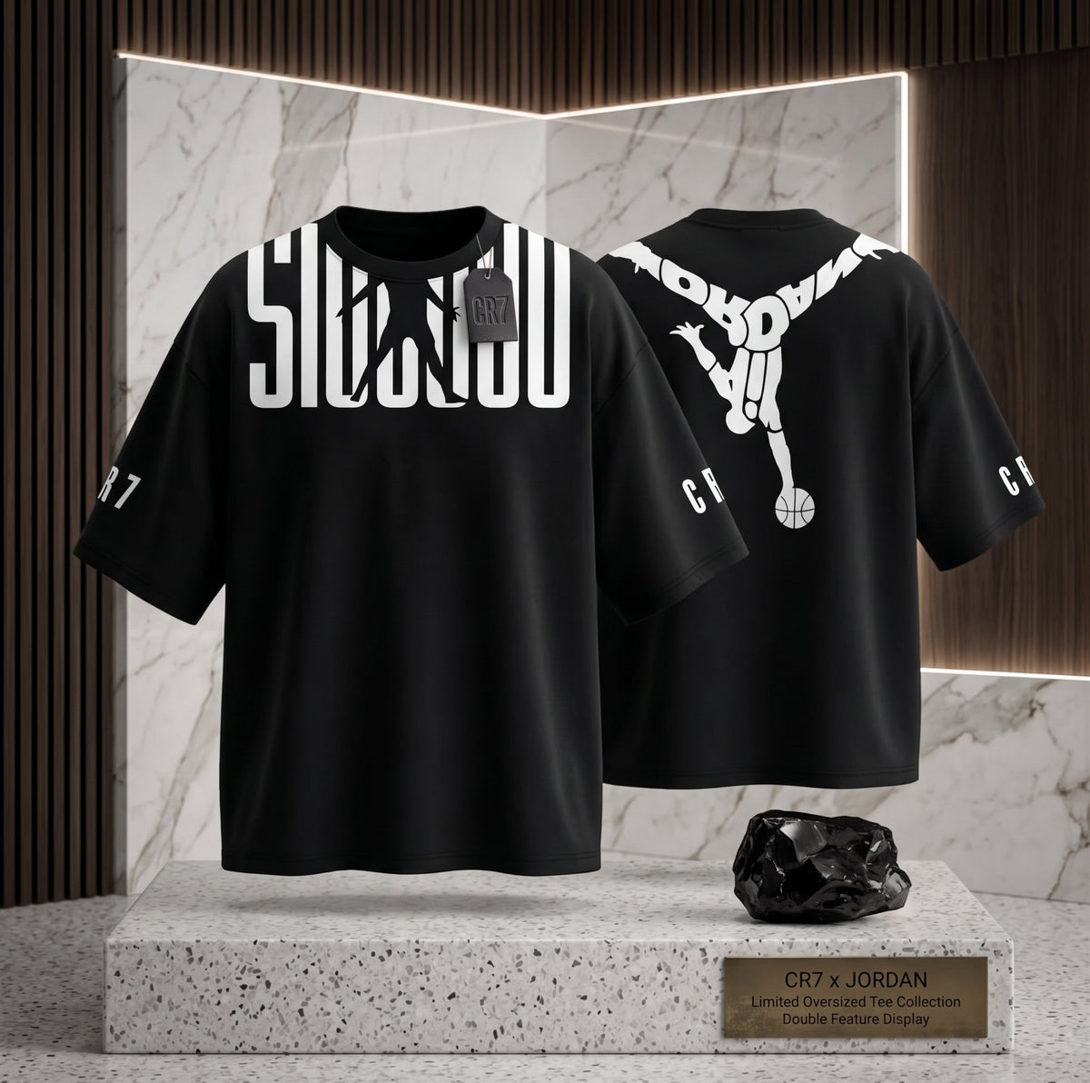 FITBOLL Graphic Oversized T-Shirt Men's