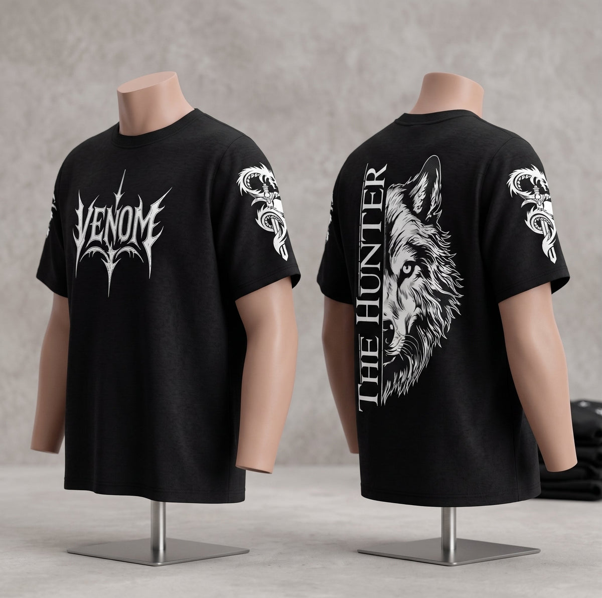 Venom Street Graphic Oversized T-Shirt Men's