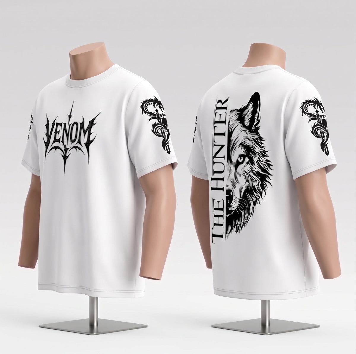 Venom Street Graphic Oversized T-Shirt Men's
